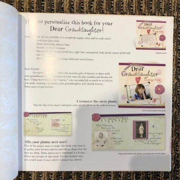 Dear Granddaughter Keepsake Book - Picture 4 of 11